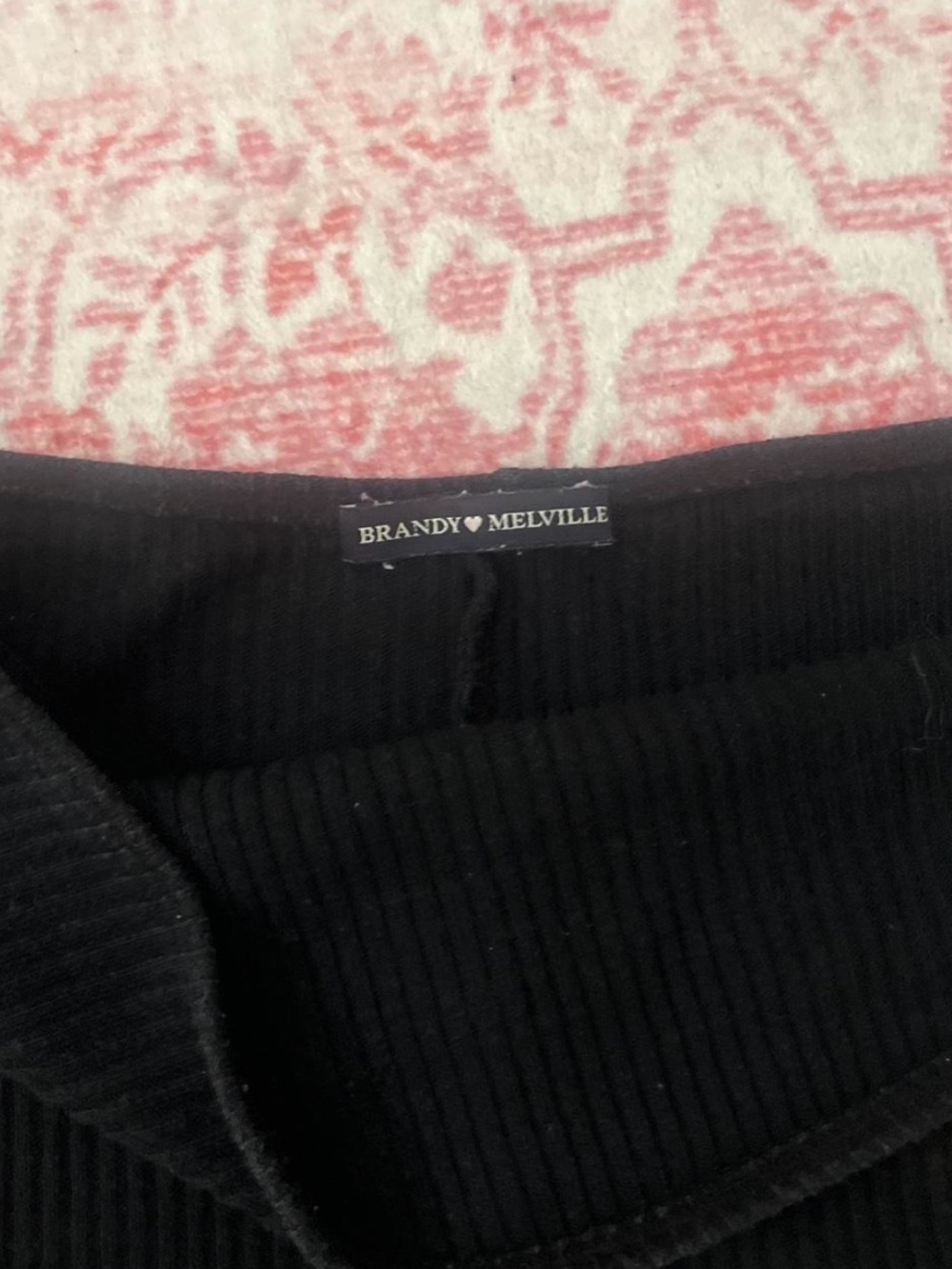Brandy Melville 100% cotton Black Tube Top - Picture 2 of 3